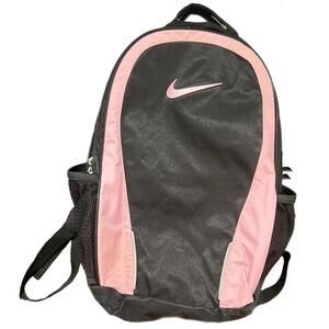 Nike Black and Pink Sports Backpack